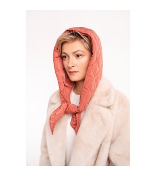 Унисекс зимна шапка цвят праскова тип качулка Corso снимка