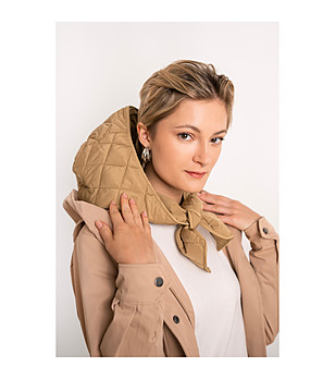 Унисекс бежова зимна шапка тип качулка Corso снимка