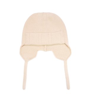 Унисекс зимна шапка в светлобежово снимка