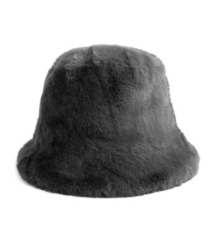 Дамска шапка в цвят графит Bucket снимка