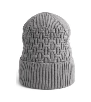 Сива зимна шапка снимка