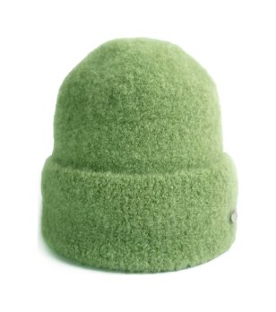 Дамска зелена зимна шапка снимка