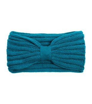 Зимна лента за глава в синьо снимка