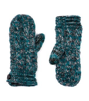 Дамски ръкавици с един пръст в син меланж снимка