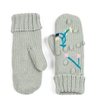 Ръкавици в светлосиво с един пръст снимка