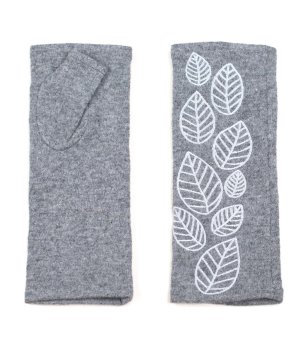 Ръкавици без пръсти в графит и светлосиво снимка