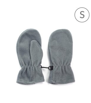Детски сиви ръкавици с един пръст размер S снимка