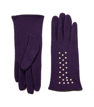 Дамски ръкавици във виолетово снимка