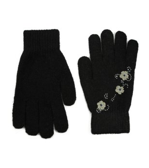 Дамски черни ръкавици Eliana снимка