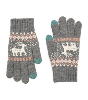 Детски сиви зимни ръкавици снимка