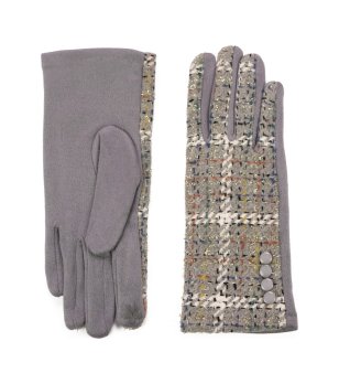 Дамски ръкавици в сиво снимка
