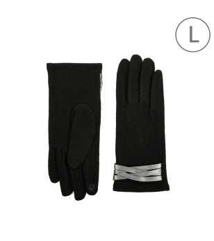 Дамски черни ръкавици Shelly снимка