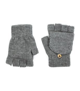 Къси ръкавици в сиво снимка