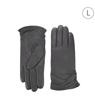 Дамски ръкавици в цвят графит снимка