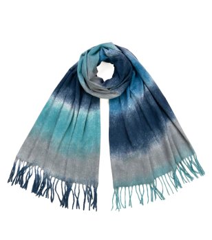 Шал в тъмносиньо и тюркоазено снимка