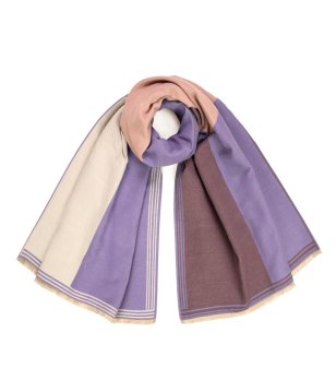 Зимен шал в лавандула и пудра снимка