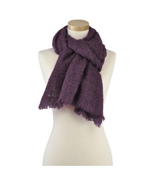 Унисекс лилав зимен шал снимка