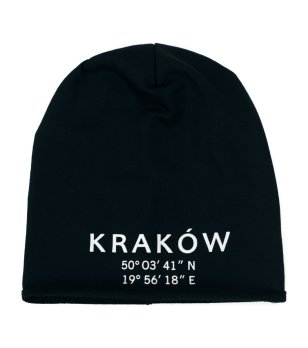 Черна плетена шапка Wielkomiasteczkowy снимка