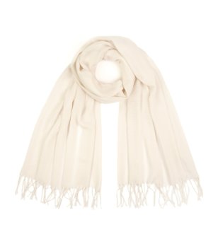Шал с ресни в екрю снимка