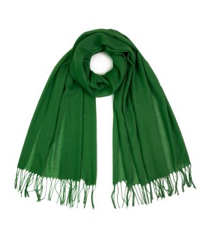Шал в зелено с ресни снимка