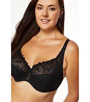 Сутиен в черно с полумеки чашки Eclipse снимка