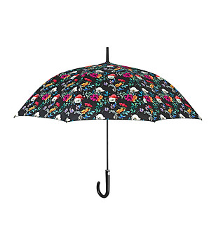 Автоматичен чадър с флорален принт снимка