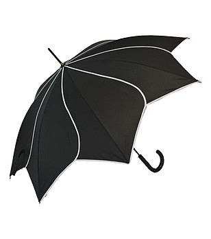 Черен автоматичен дамски чадър снимка