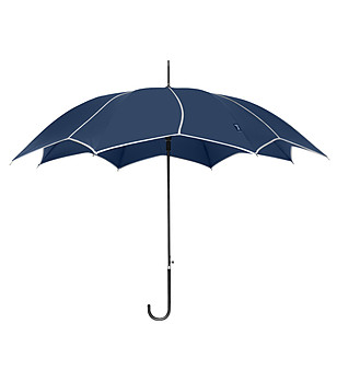 Тъмносин автоматичен дамски чадър снимка