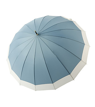 Син голям чадър за голф снимка