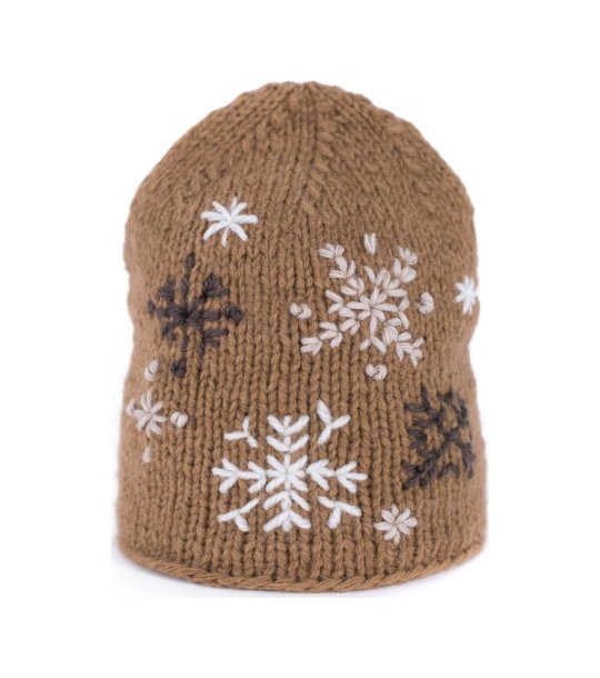 Дамска ръчно плетена шапка снимка