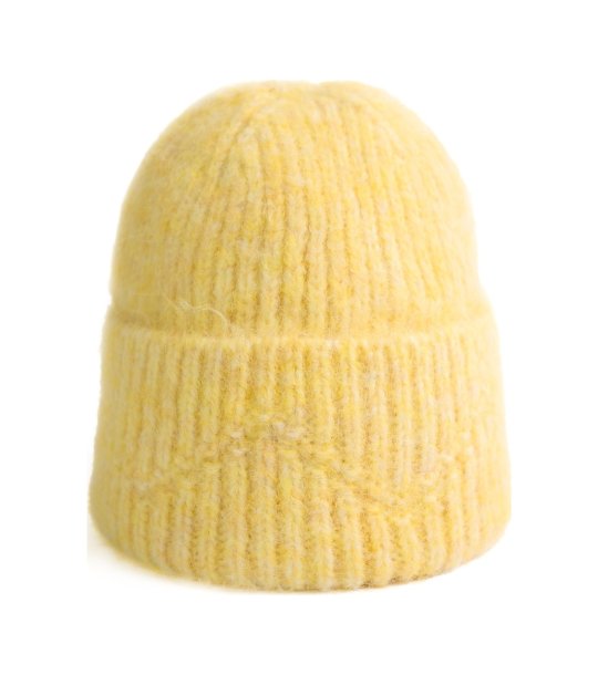 Зимна шапка в светложълто снимка