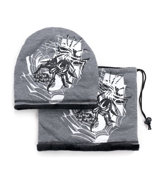 Детски комплект с шапка и шал за момче снимка