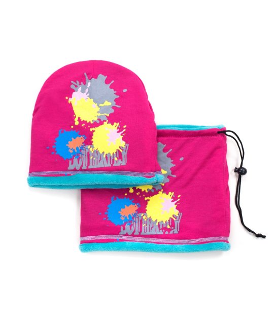 Детски комплект фуксия за зима от 2 части снимка