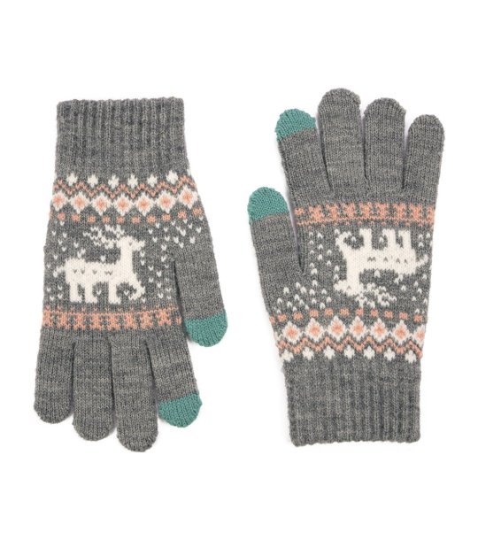 Детски сиви зимни ръкавици снимка