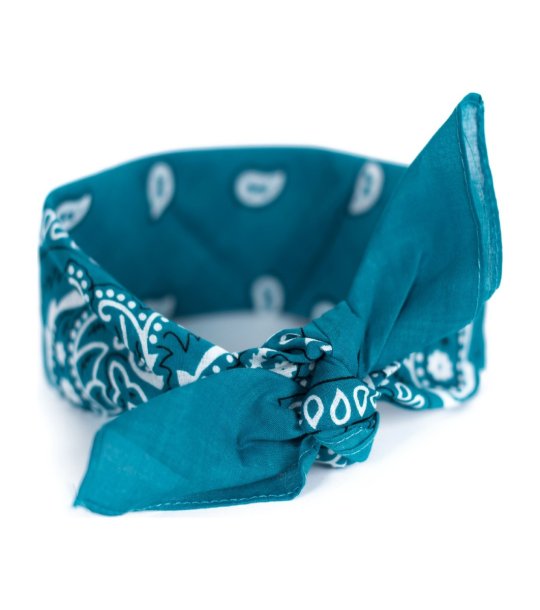 Памучна бандана в син нюанс снимка