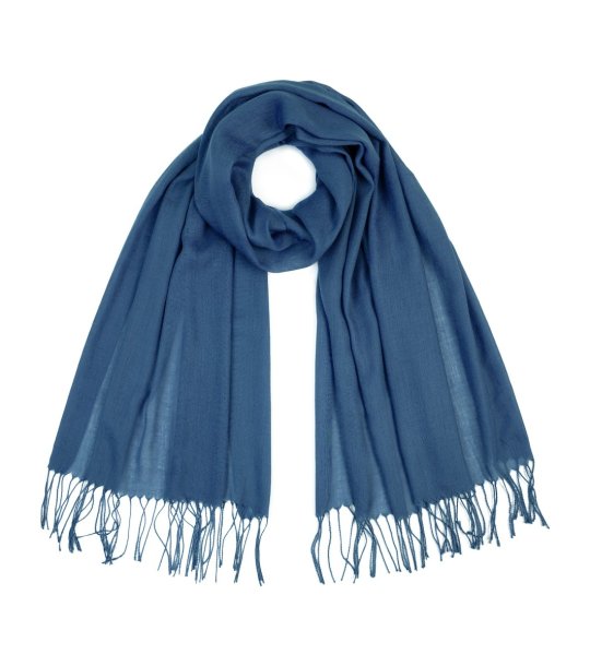 Син шал с ресни Samadi снимка