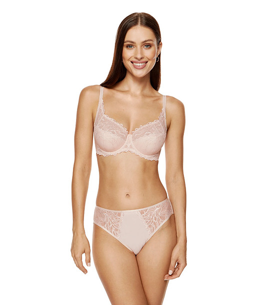 Сутиен в цвят пудра с полумеки чашки Femme снимка