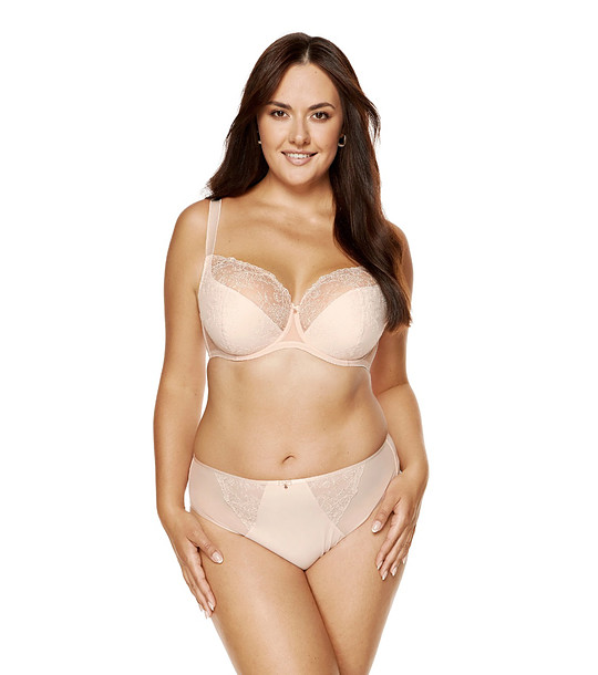 Бежови бикини с панделка снимка