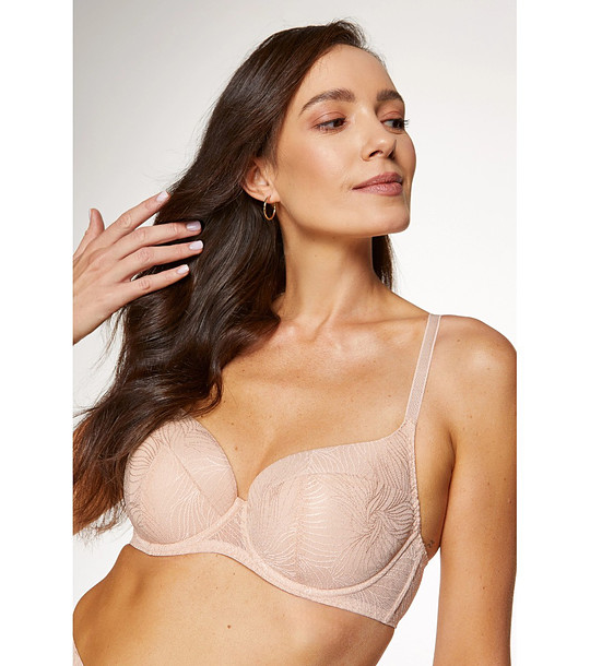 Сутиен в бежово с твърди чашки  Cate снимка