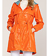 Дамско оранжево ветроустойчиво яке-2 снимка