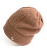Универсална зимна шапка в тъмнобежово-1 снимка
