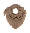 Шал в тъмнобежово Elissa-1 снимка