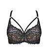 Черен сутиен с полумеки чашки Celeste-4 снимка