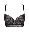 Черен сутиен с повдигащ ефект Chica-4 снимка