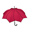 Automatic long umbrella for women- Swirl umbrella - Red-2 снимка