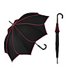 Automatic long umbrella for women- Swirl umbrella - Black-1 снимка