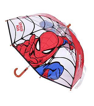 Прозрачен детски чадър за момчета Spiderman снимка