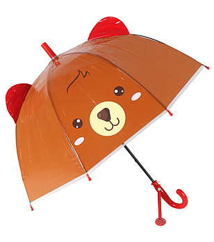 Детски чадър с ушички Мече снимка