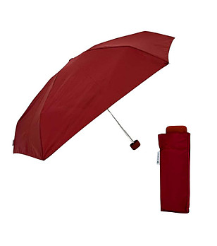 Ветроустойчив чадър в червено от рециклиран полиестер снимка