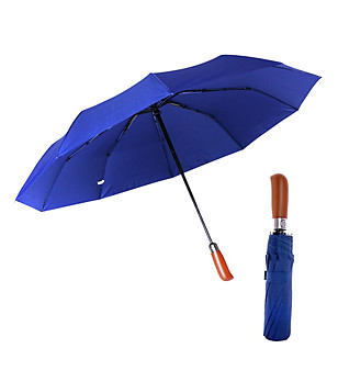 Мъжки син сгъваем чадър снимка